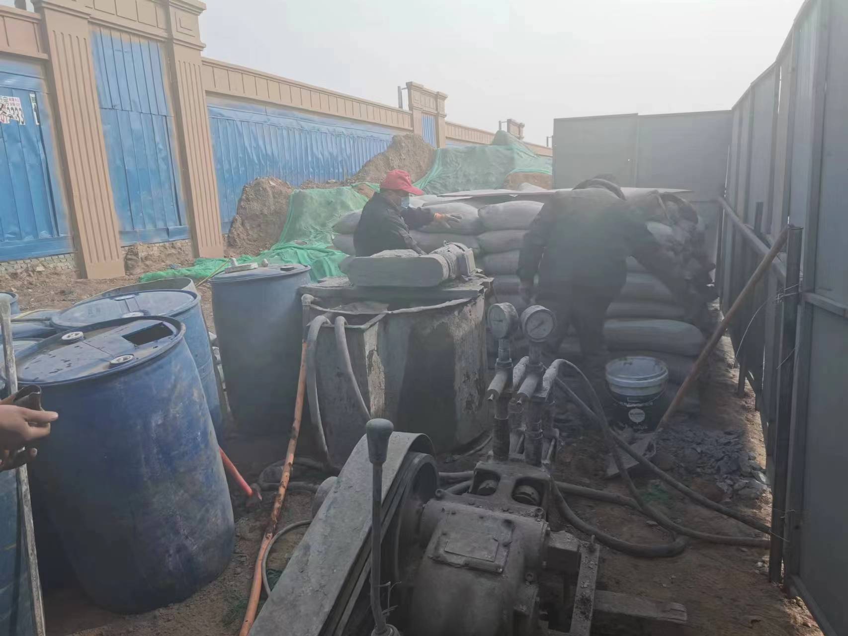 梅河口地基沉降注浆加固